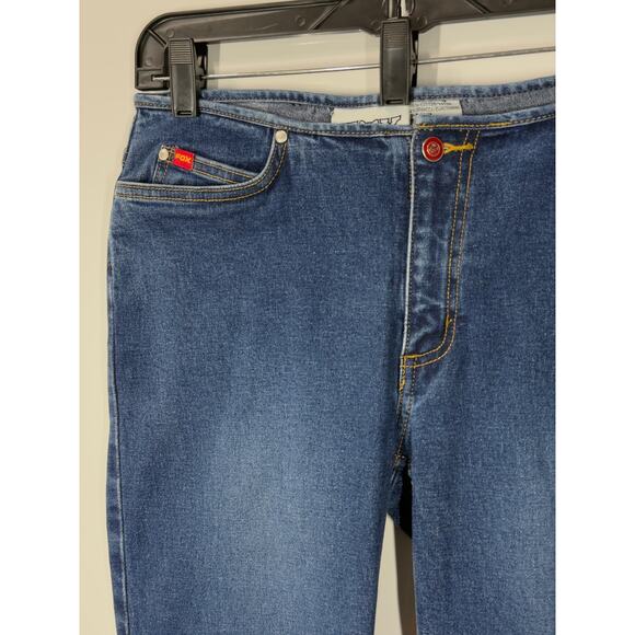 VTG Fox Racing Jeans Casual Y2K Super Low Rise Preppy Motocross Womens Size 5 - Picture 5 of 13